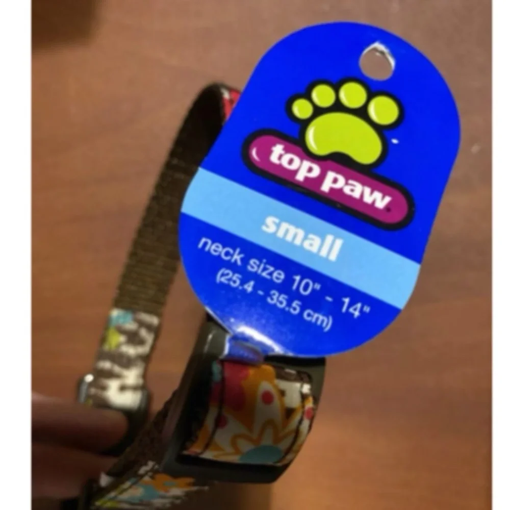top paw dog collar - nwt - small